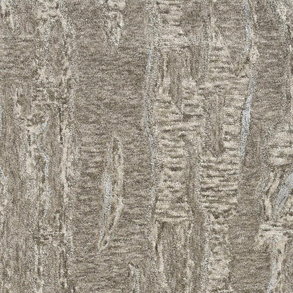 5' x 7' Sand Plain Wool Indoor Area Rug with Viscose Highlights - 375356. Picture 2