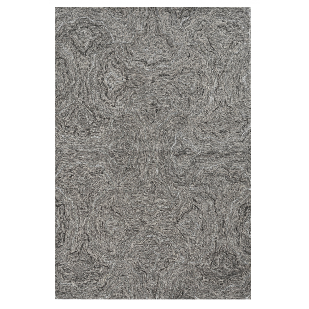 3'x5' Grey Hand Tufted Abstract Indoor Area Rug - 375363. The main picture.