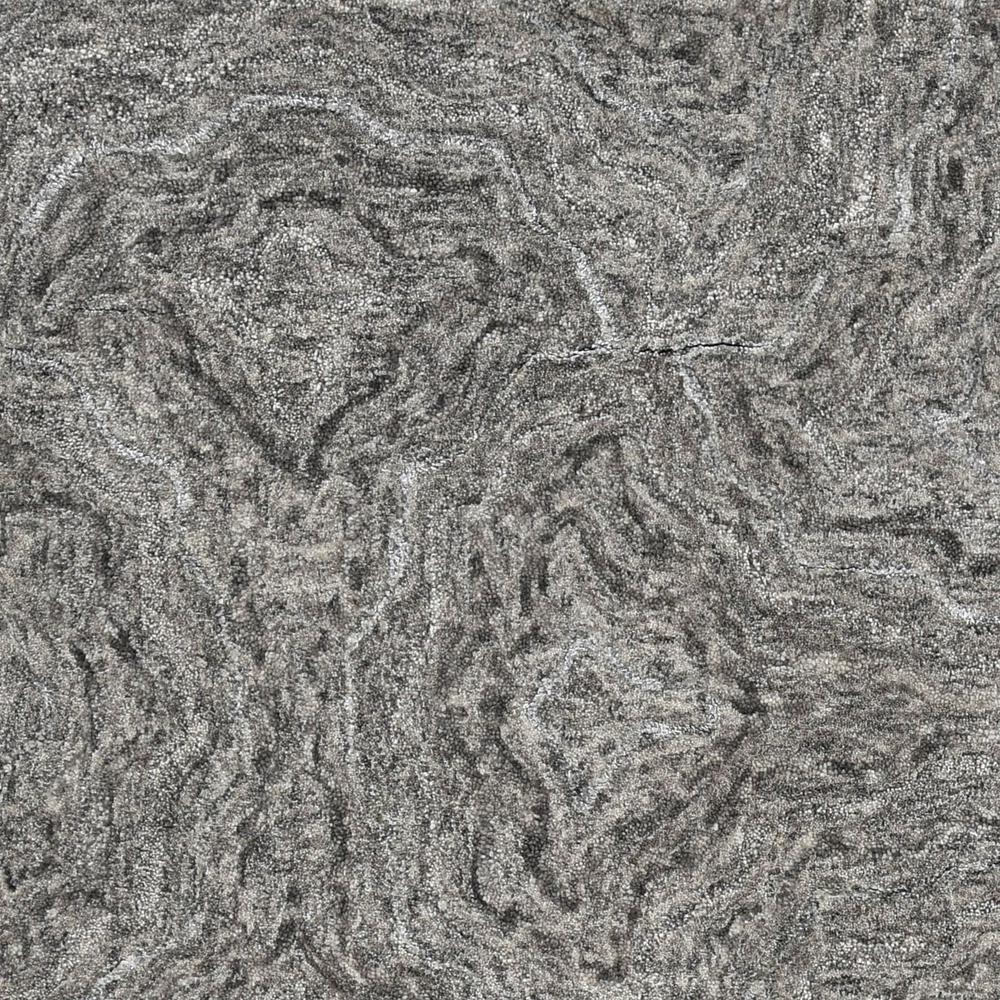 3'x5' Grey Hand Tufted Abstract Indoor Area Rug - 375363. Picture 3