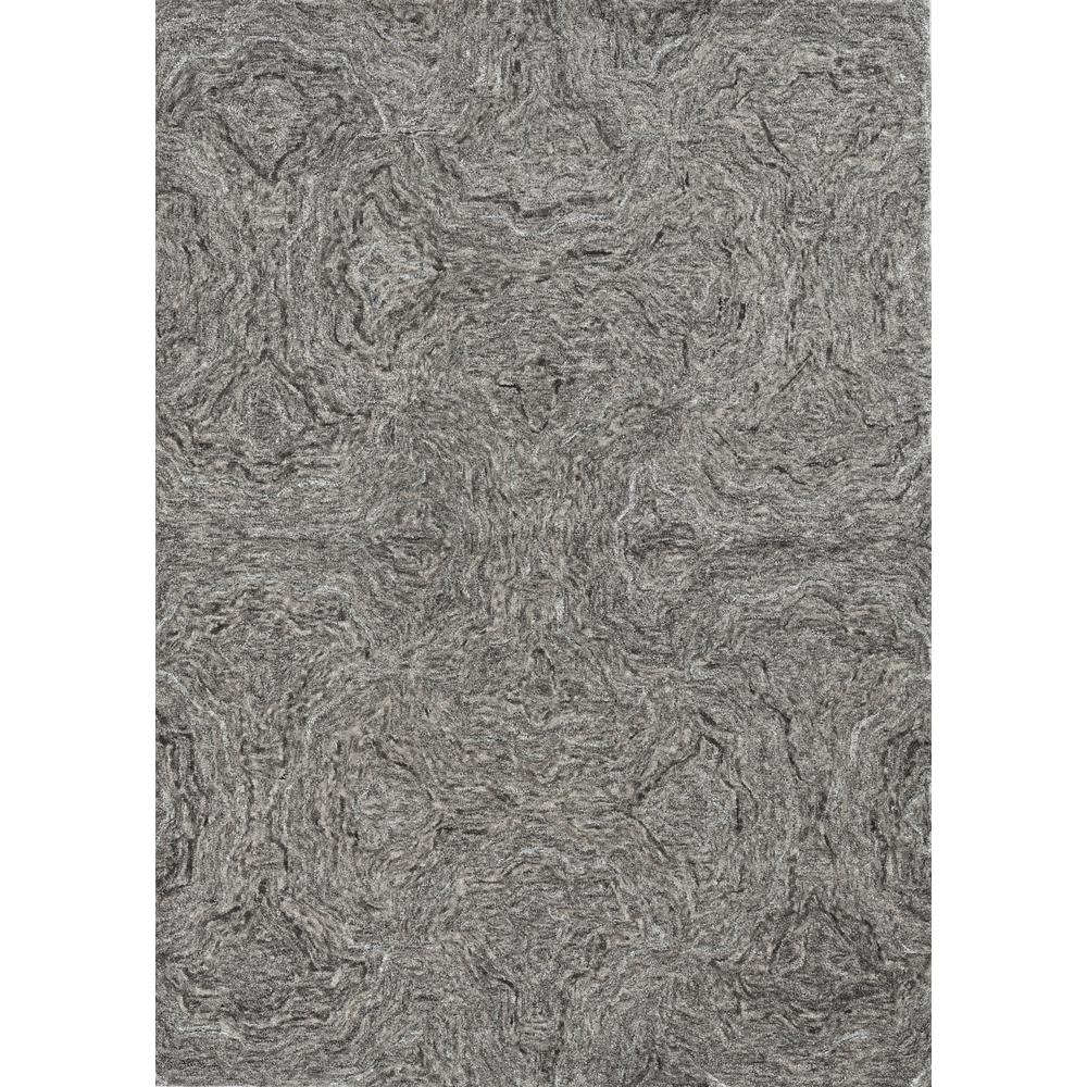 5'x7' Grey Hand Tufted Abstract Indoor Area Rug - 375364. Picture 2
