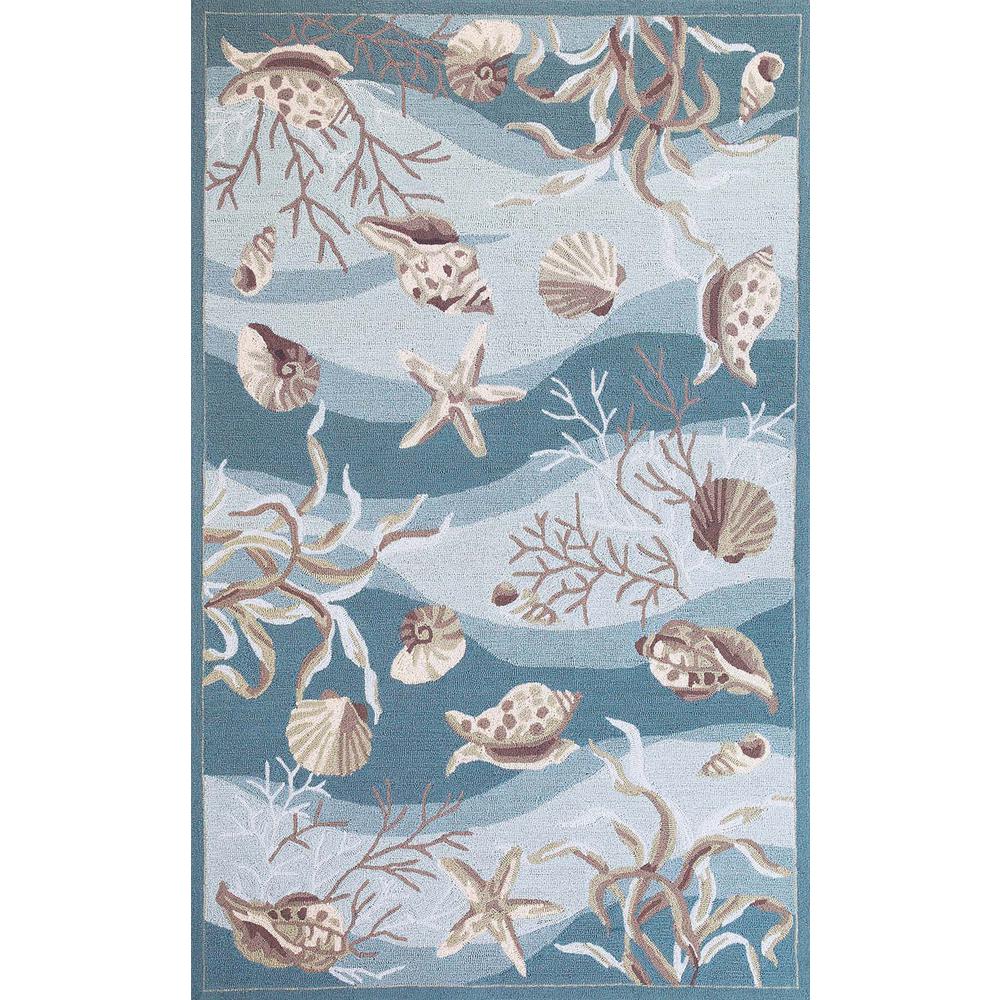 3' x 5' Seafoam Corals and Shells Area Rug - 375433. Picture 2