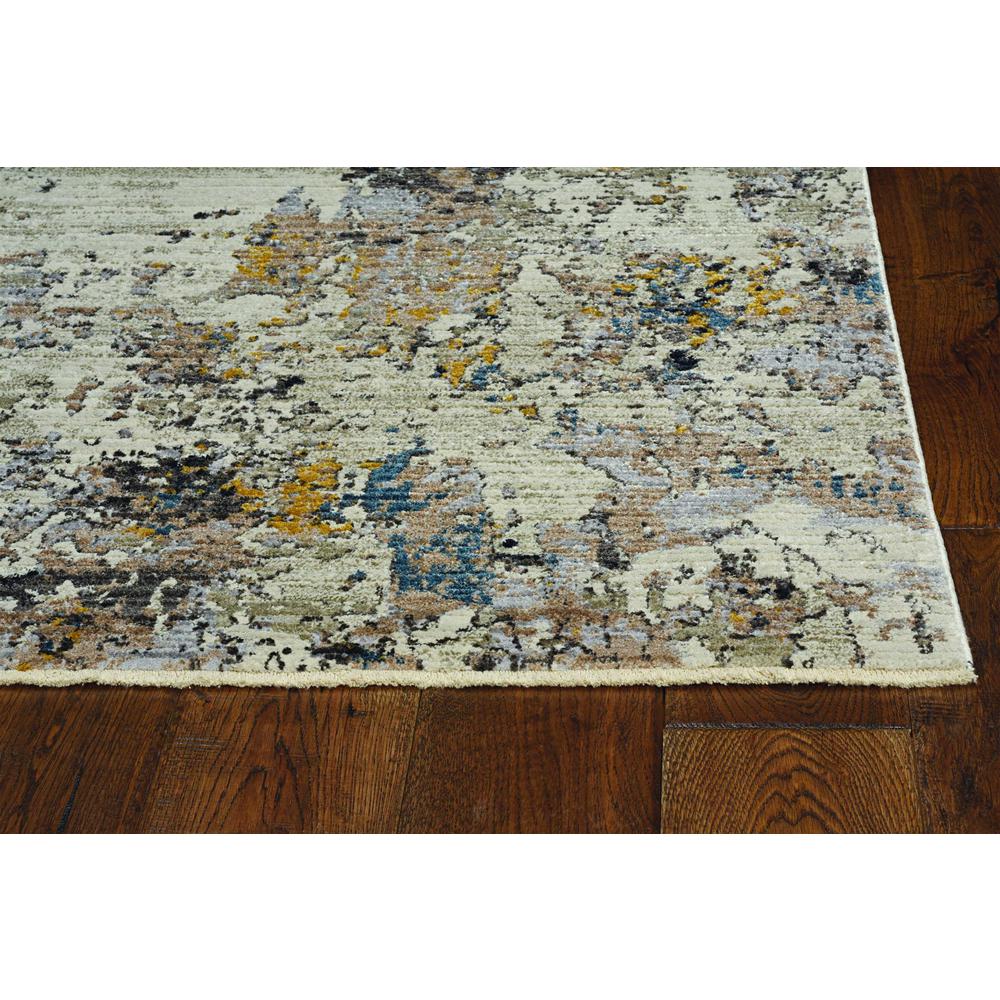 8'x10' Ivory Hand Hooked Bordered Coral Reef Indoor Area Rug - 375457. Picture 4