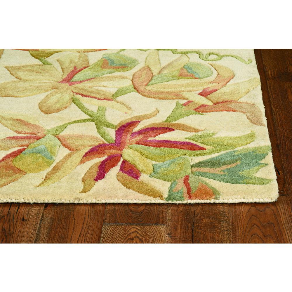93" X 114" Ivory  Wool Rug - 375484. Picture 1