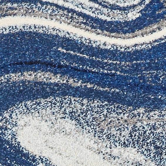 3' x 5' Blue Abstract Waves Area Rug - 375606. Picture 5