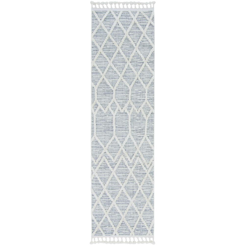 12'x15' Ivory Grey Machine Woven Geometric Indoor Area Rug - 375670. Picture 3