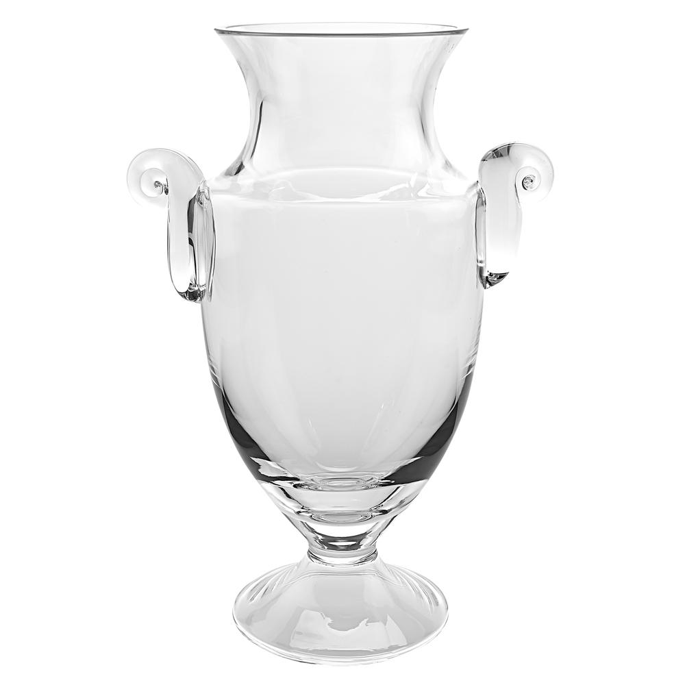 12" Mouth Blown Crystal European Made Trophy Vase - 375819. Picture 1