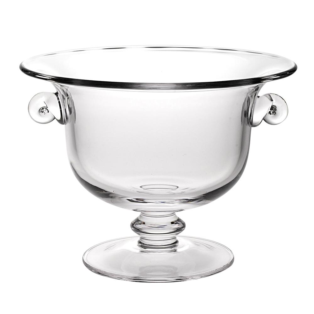 11" Mouth Blown Crystal European Made Trophy Centerpiece  Fruit or Punch Bowl - 375840. Picture 1