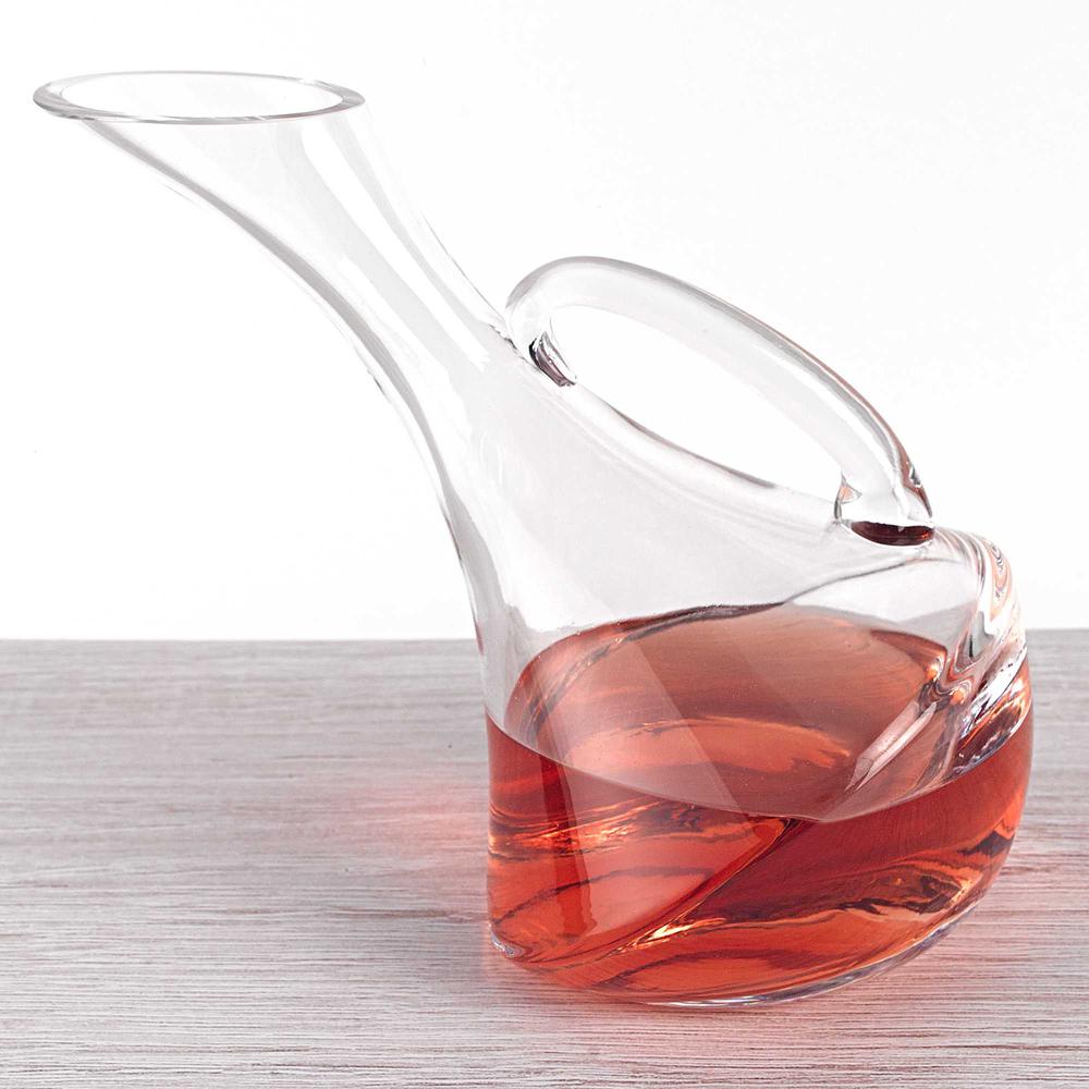 Mouth Blown Glass Wine Carafe  32 oz - 375895. Picture 1