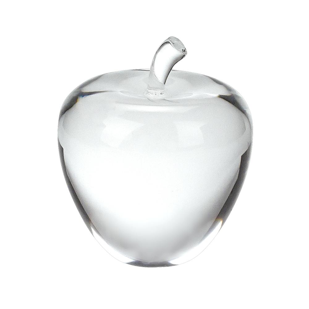 Solid Crystal Apple Paperweight - 375906. Picture 1