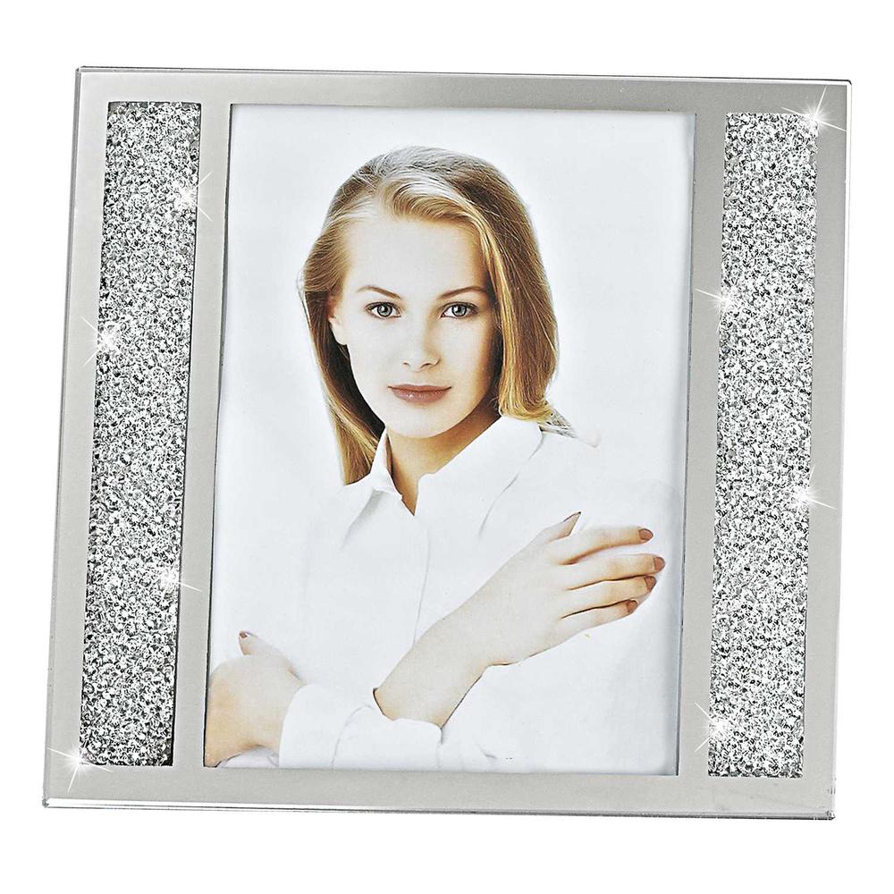 5 x 7 Silver Crystalized Picture Frame - 375909. Picture 1