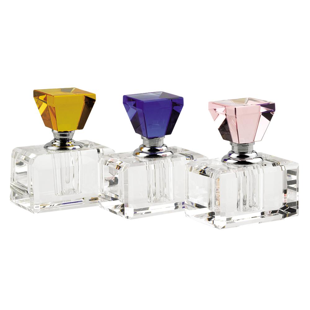 3 pc Rainbow Crystal Perfume Bottle Set - 375915. Picture 1