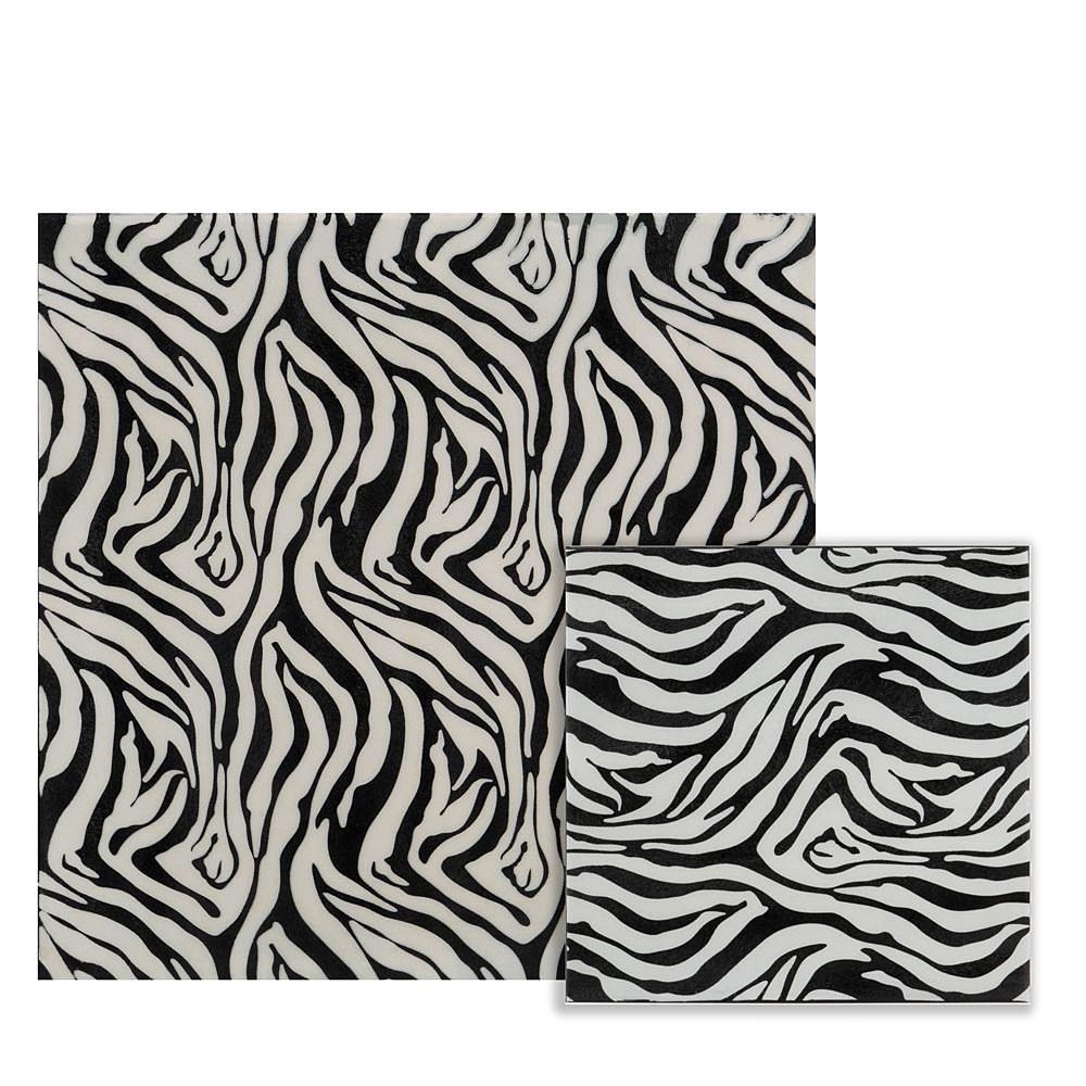 Large Faux Zebra Skin Wall Tile - 375920. Picture 2