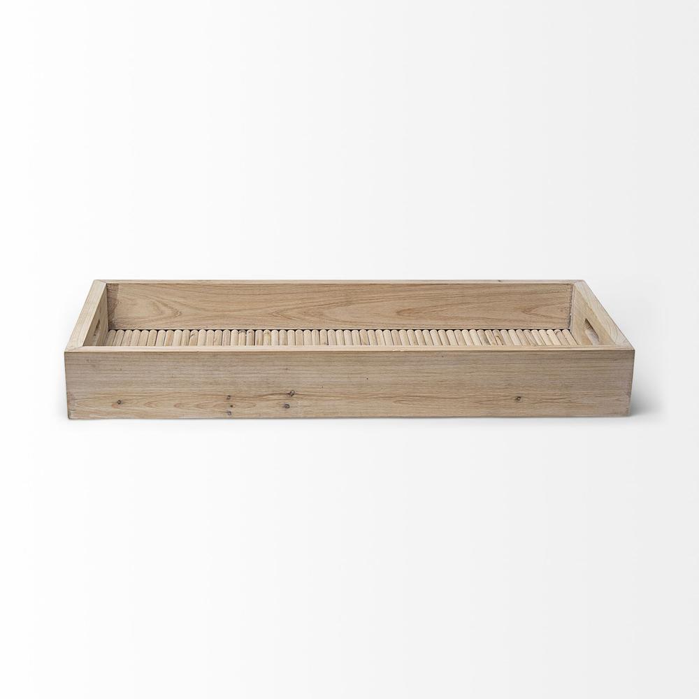 Natural Blonde Wood With Coastal Inspired Tray - 376056. Picture 2
