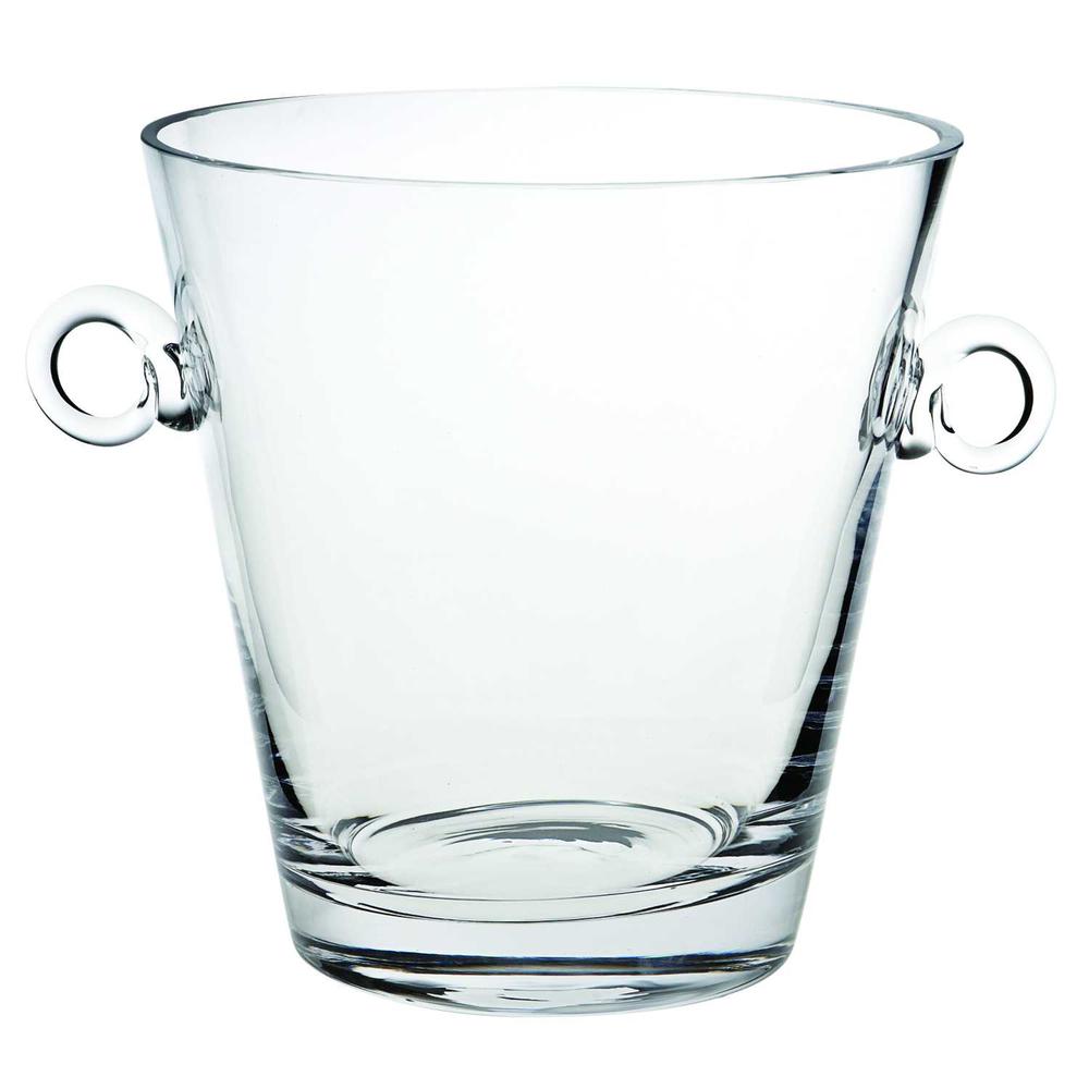 9" Mouth Blown European Glass Ice Bucket or Cooler - 376150. Picture 1