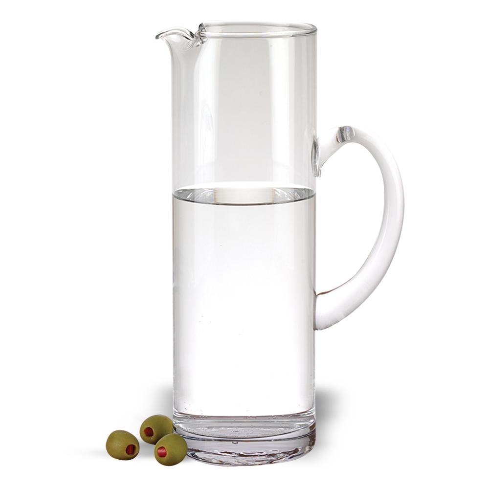 Mouth Blown Ice Tea  Martini or Water Glass Pitcher  54 oz - 376165. Picture 1