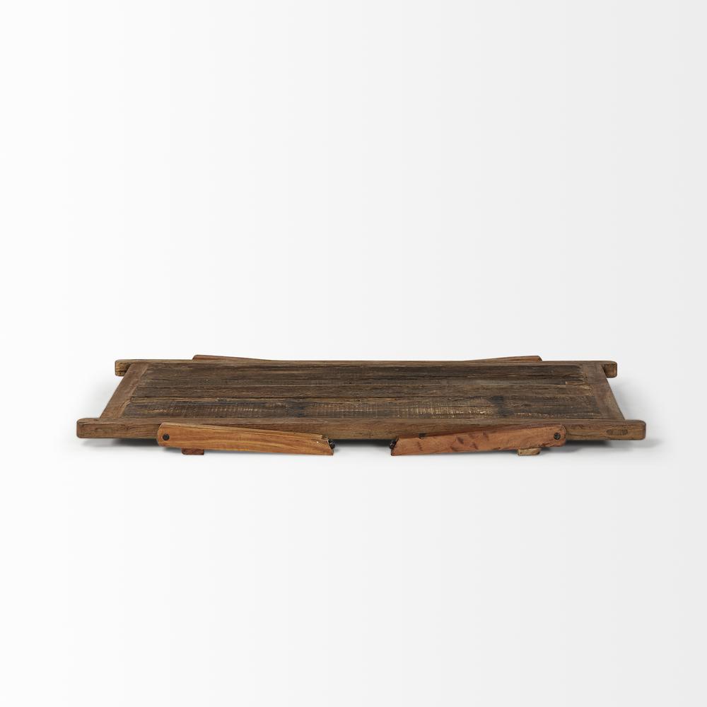 Rectangular Naturally Finished Reclaimed Wood Coffee Table. Picture 5