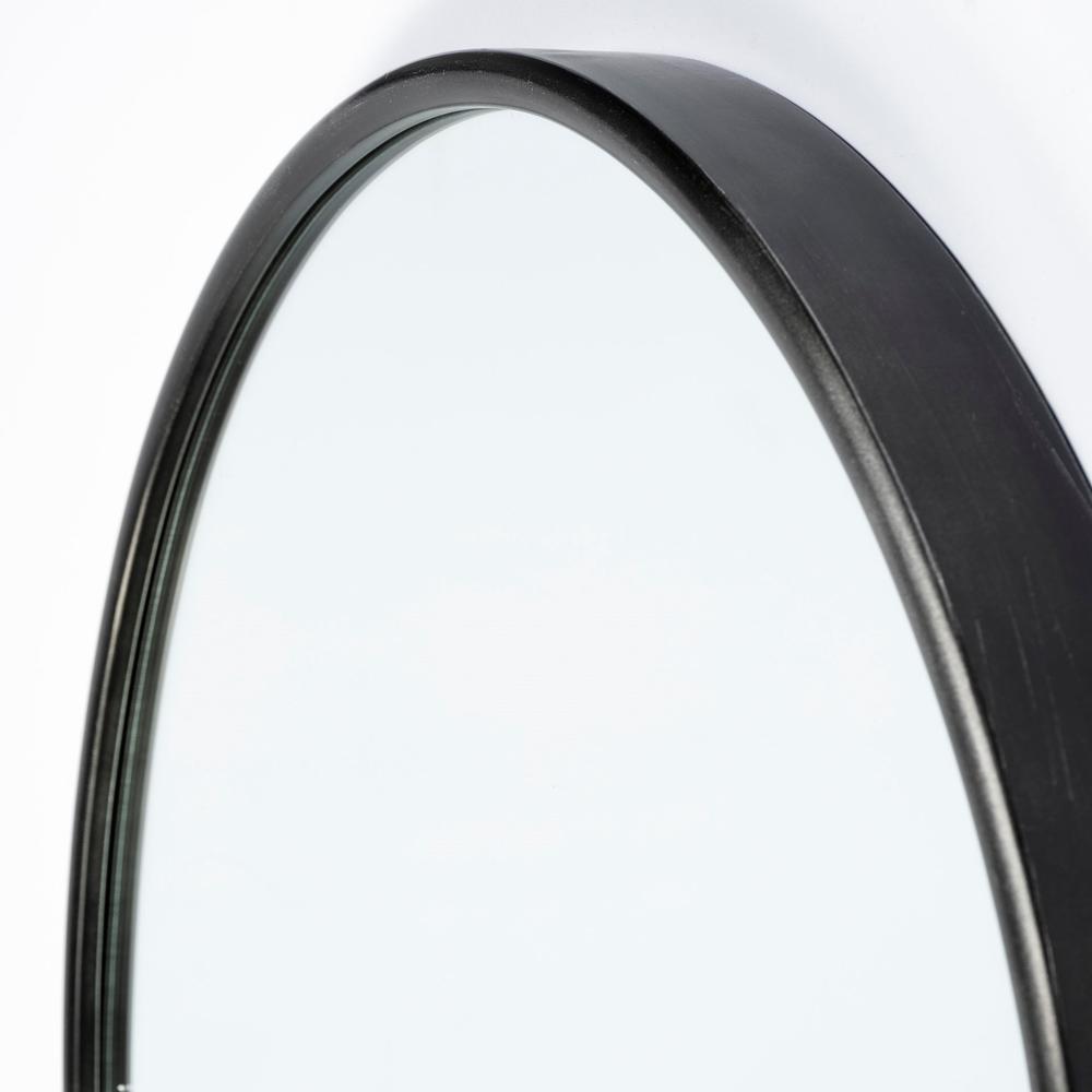 Arch Black Metal Frame Wall Mirror - 376415. Picture 3
