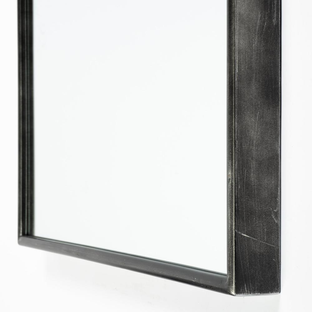 Arch Black Metal Frame Wall Mirror - 376415. Picture 4