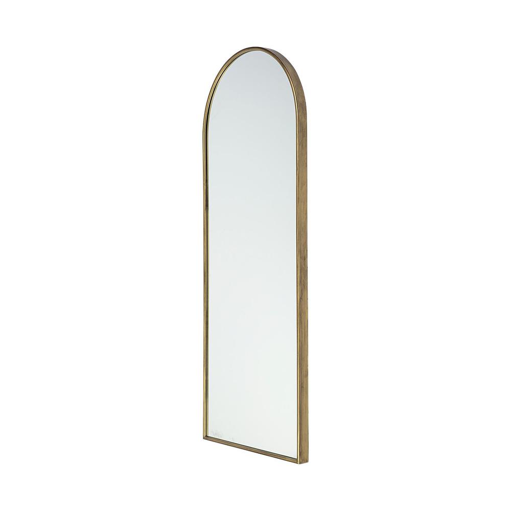 Arch Gold Metal Frame Wall Mirror - 376436. Picture 1