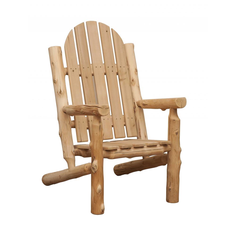 Rustic and Natural Cedar Adirondack Chair - 376469. Picture 1