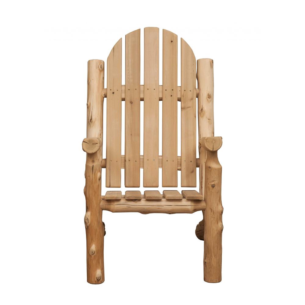 Rustic and Natural Cedar Adirondack Chair - 376469. Picture 2
