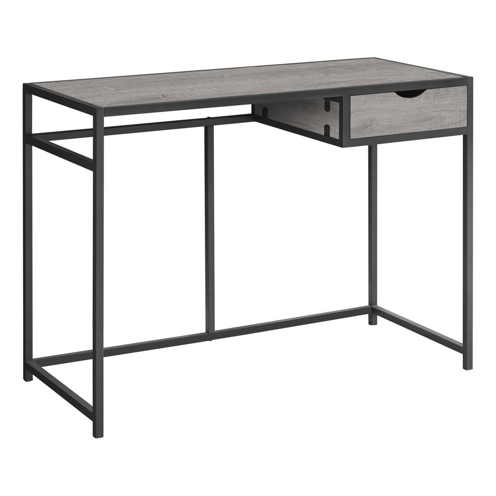 42" Grey and Dark Grey Metal Computer Desk - 376543. The main picture.