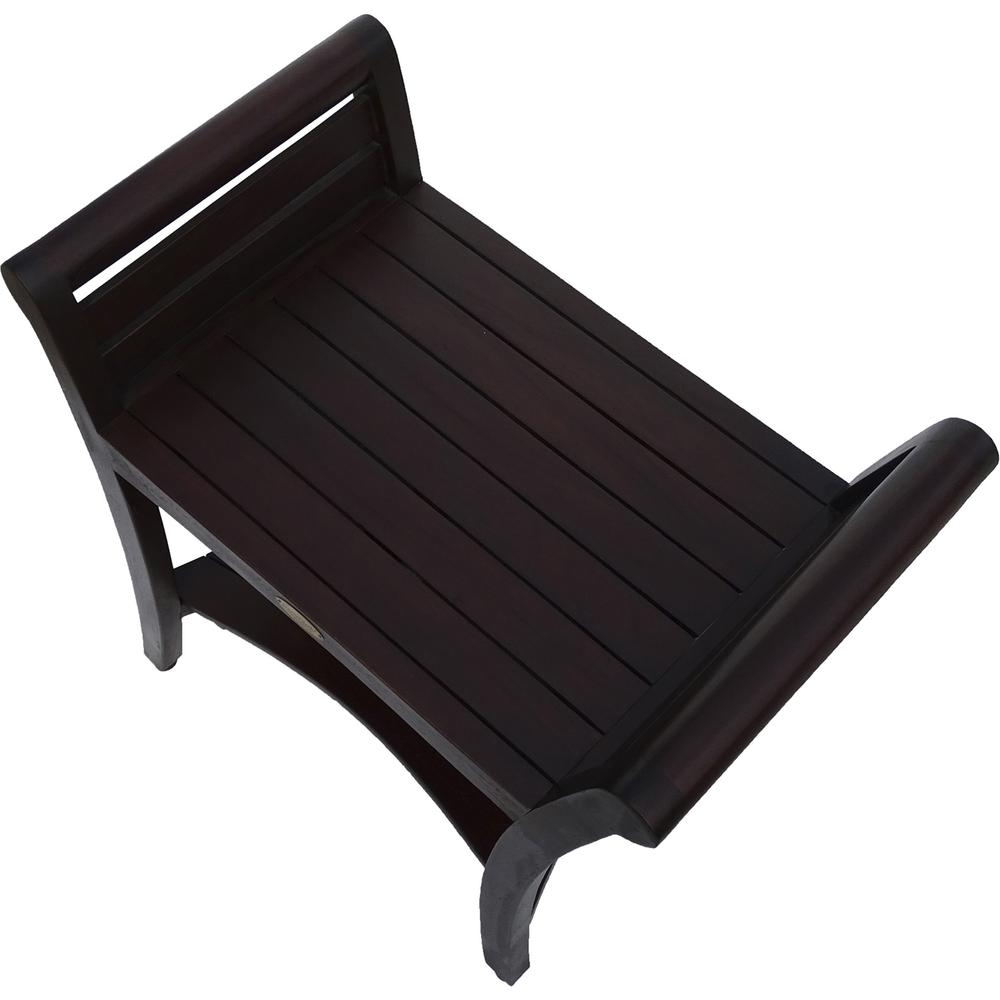 Contemporary Teak Shower bench with Handles in Dark Brown - 376671. Picture 4