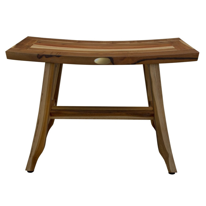 Contemporary Teak Shower Stool or Bench in Natural Finish - 376743. Picture 3