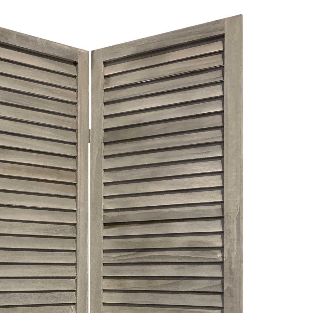 3 Panel Grey Shutter Screen Room Divider - 376804. Picture 1