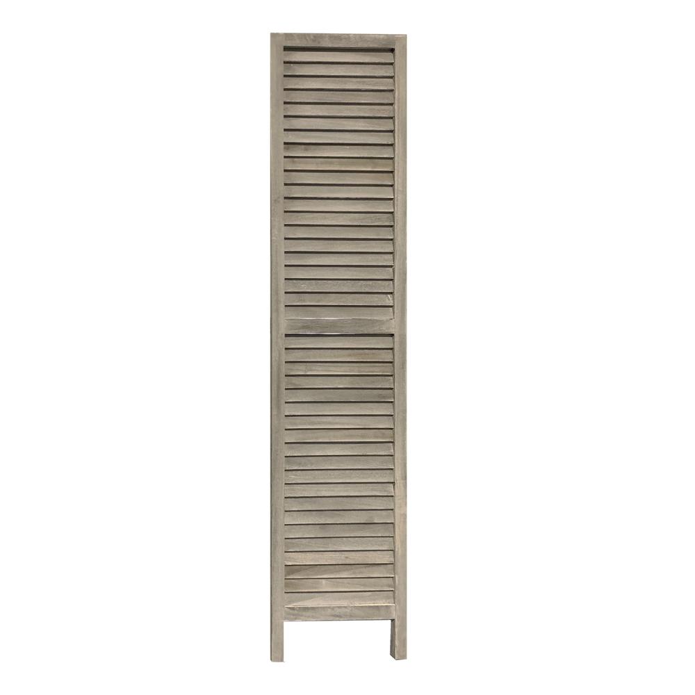 3 Panel Grey Shutter Screen Room Divider - 376804. Picture 2