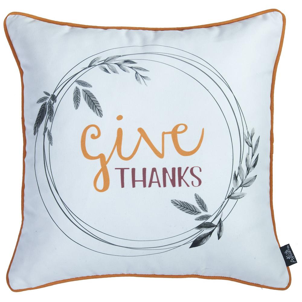 Set of 4 18" Thanksgiving Pie Throw Pillow Cover in Muliticolor - 376856. Picture 2