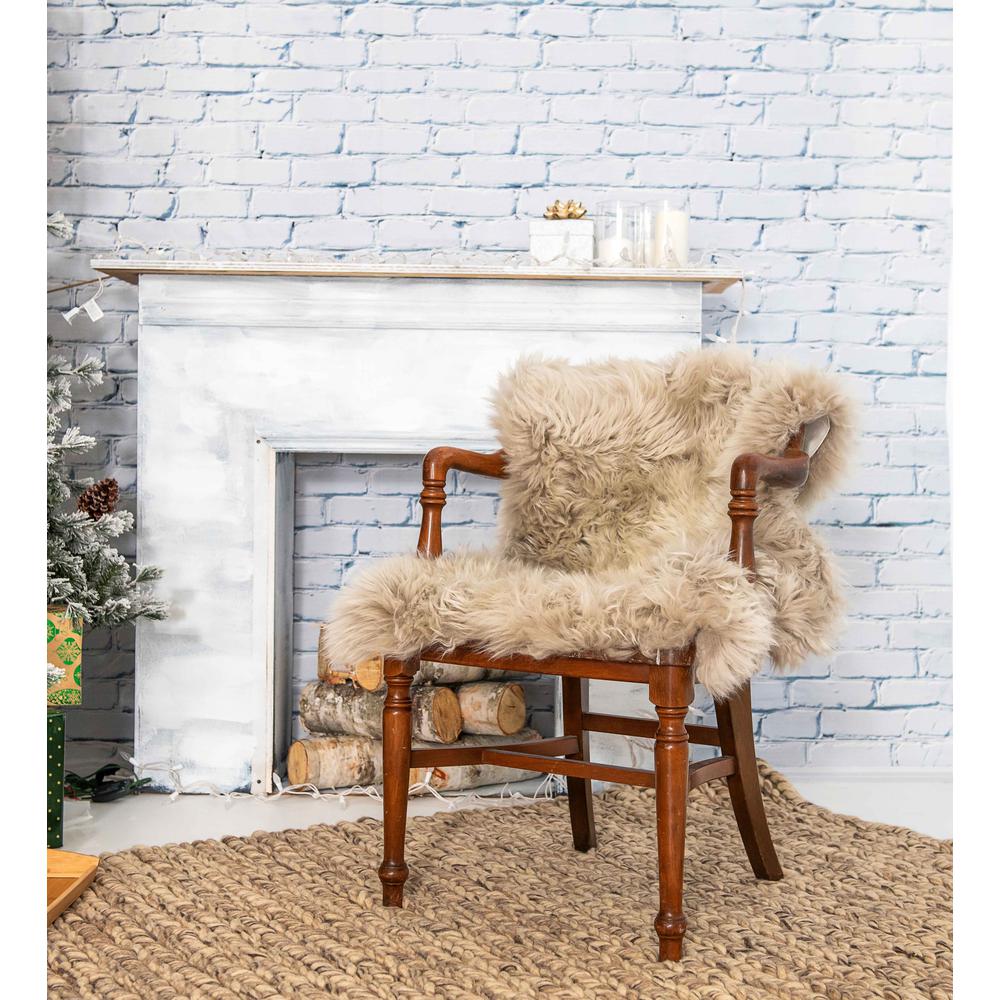 2' x 3' Latte New Zealand Natural Sheepskin Rug - 376925. Picture 5