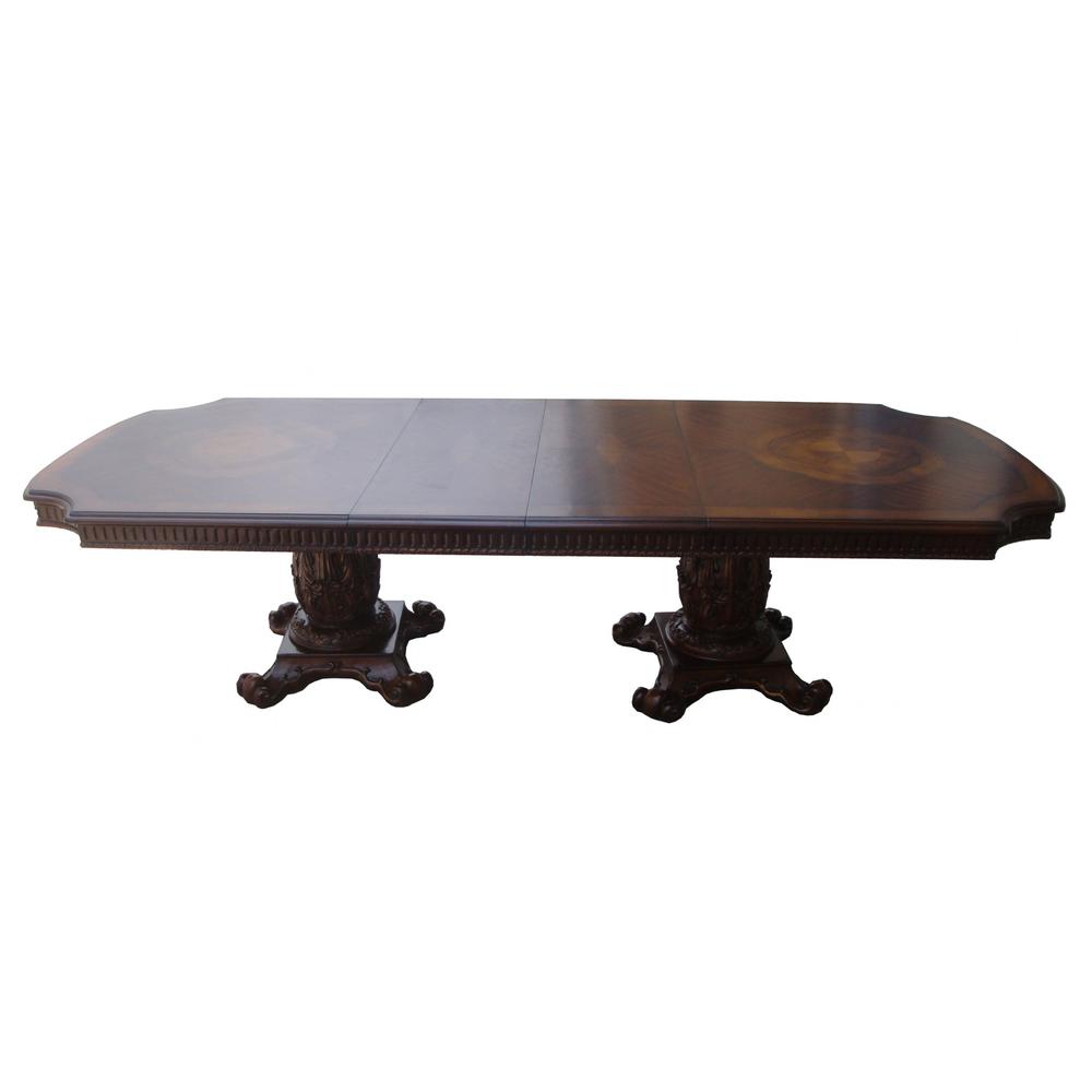 Wooden Top Cherry  Dining Table with Wood carving details - 376940. Picture 1