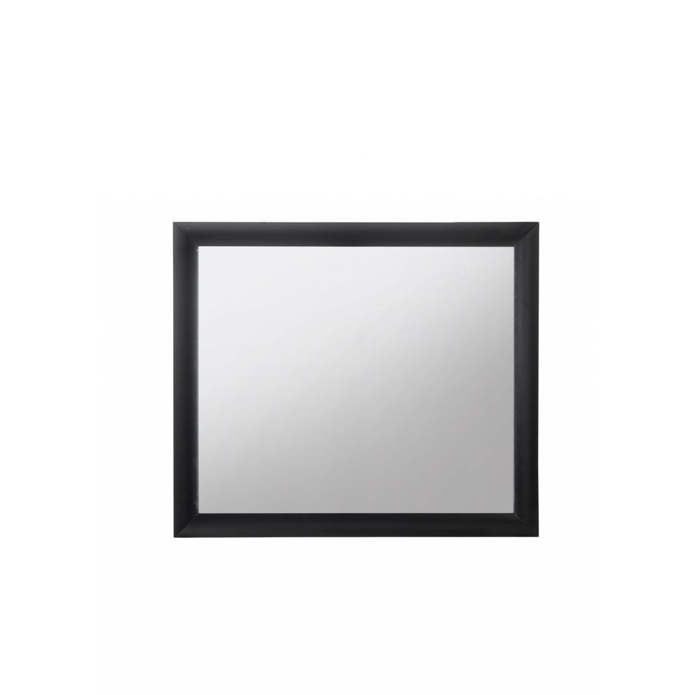 Contemporary Wood Frame mirror in Black - 376946. Picture 1