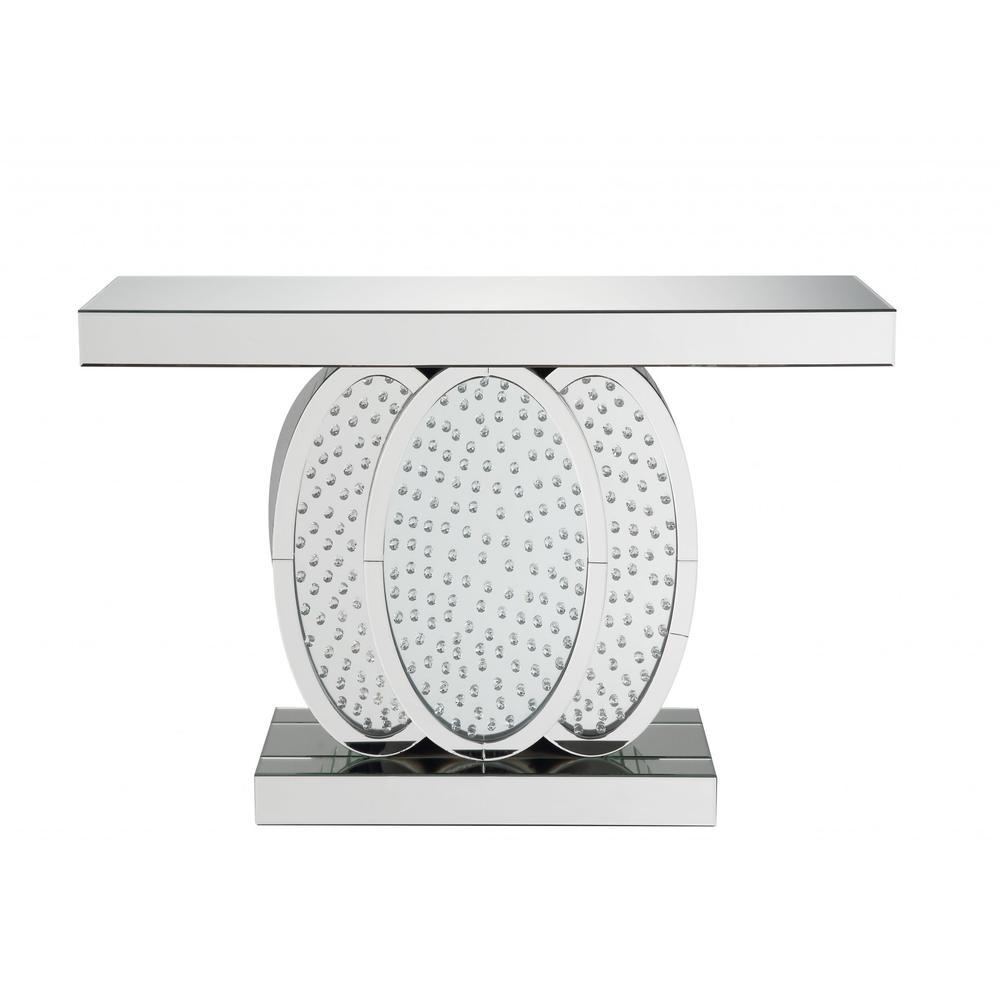 Clear Glass and Faux Crystal Console Table - 376997. Picture 1