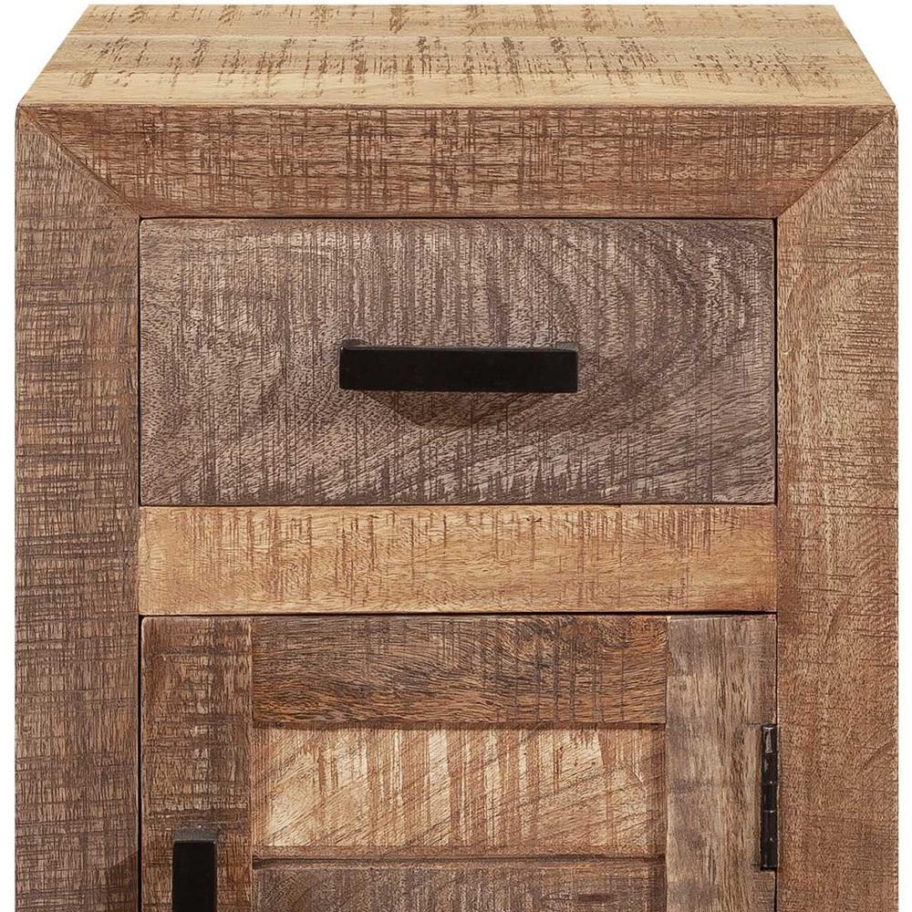 Solid Wood Butcher Block Accent Cabinet or Nightstand. Picture 4