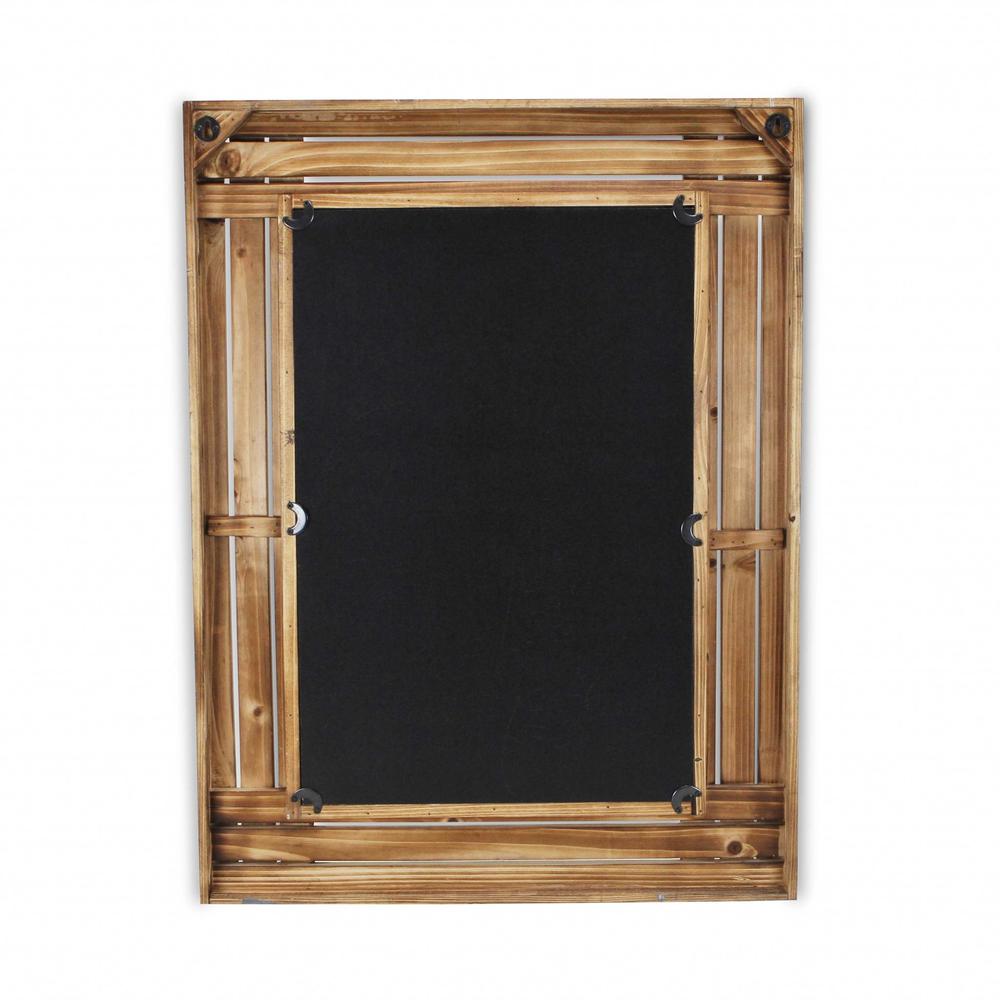 Rectangular Multicolored Wood Framed Mirror - 379824. Picture 4