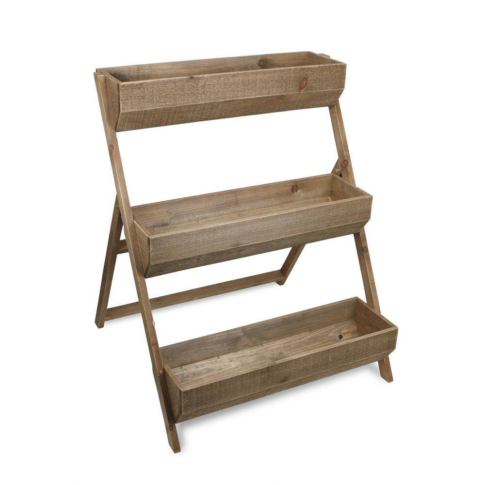 3 Tier Wooden Shelves Storage Plant Stand - 379851. Picture 1
