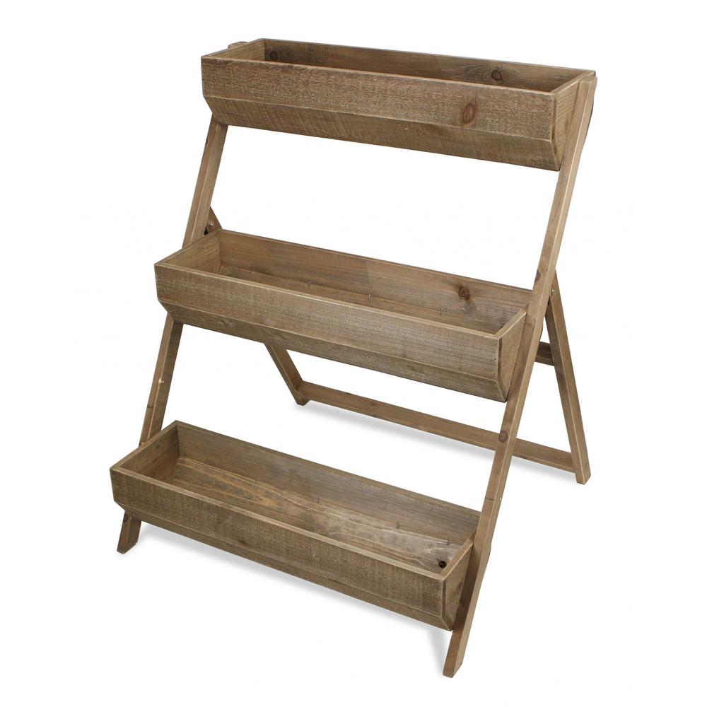 3 Tier Wooden Shelves Storage Plant Stand - 379851. Picture 2