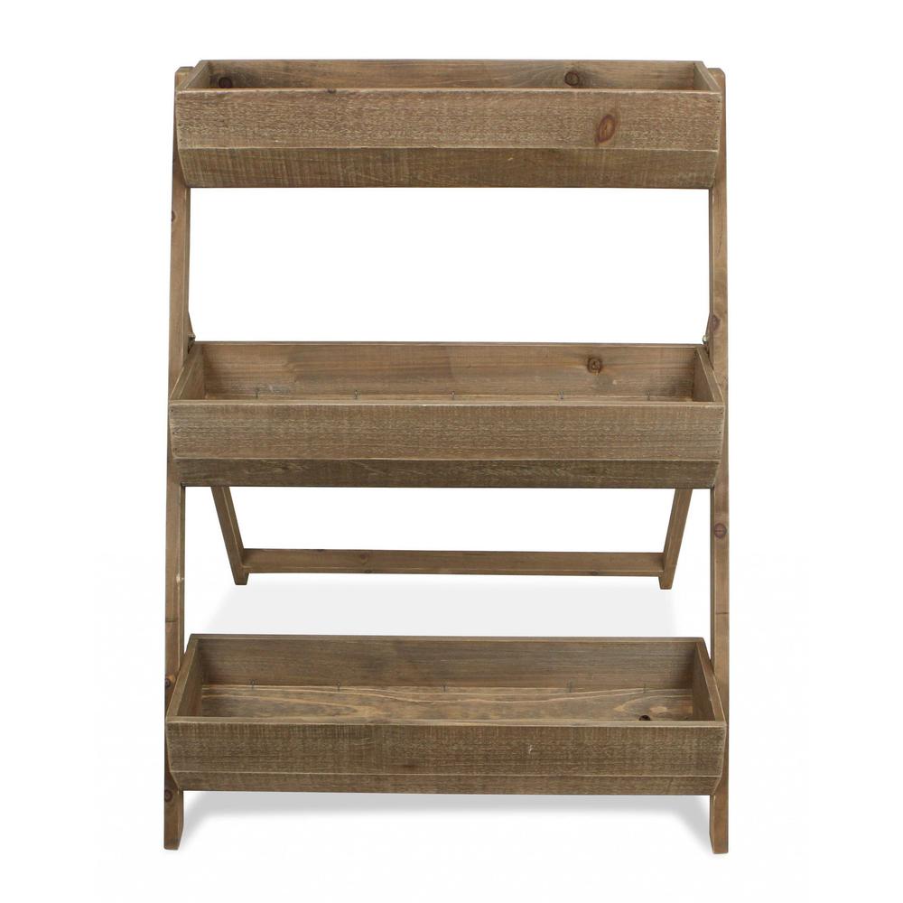3 Tier Wooden Shelves Storage Plant Stand - 379851. Picture 3