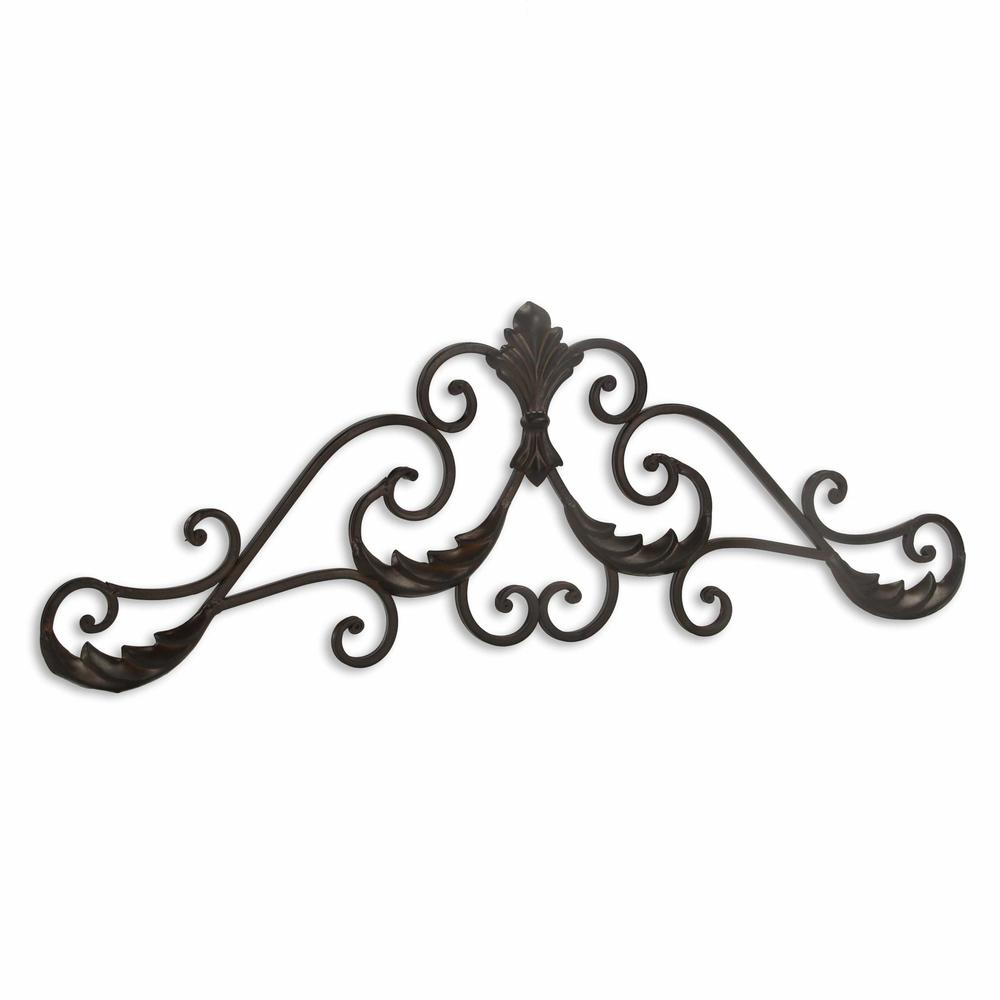 Brown Curved Rustic Door Topper Wall Decor - 379860. Picture 1