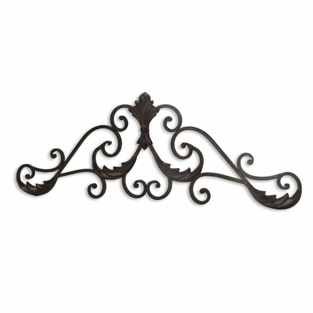 Brown Curved Rustic Door Topper Wall Decor - 379860. Picture 2