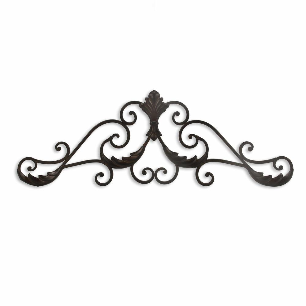 Brown Curved Rustic Door Topper Wall Decor - 379860. Picture 3