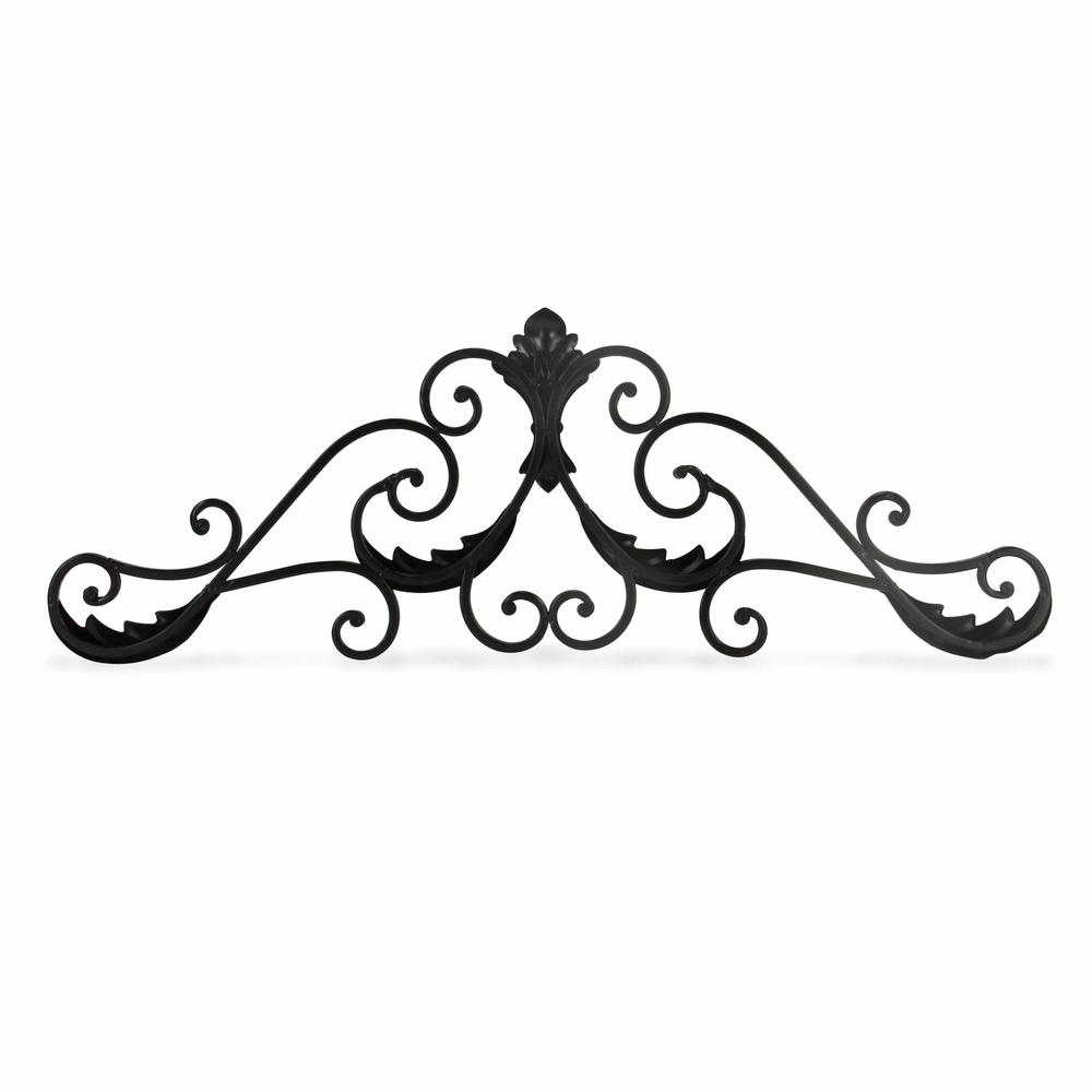 Brown Curved Rustic Door Topper Wall Decor - 379860. Picture 4