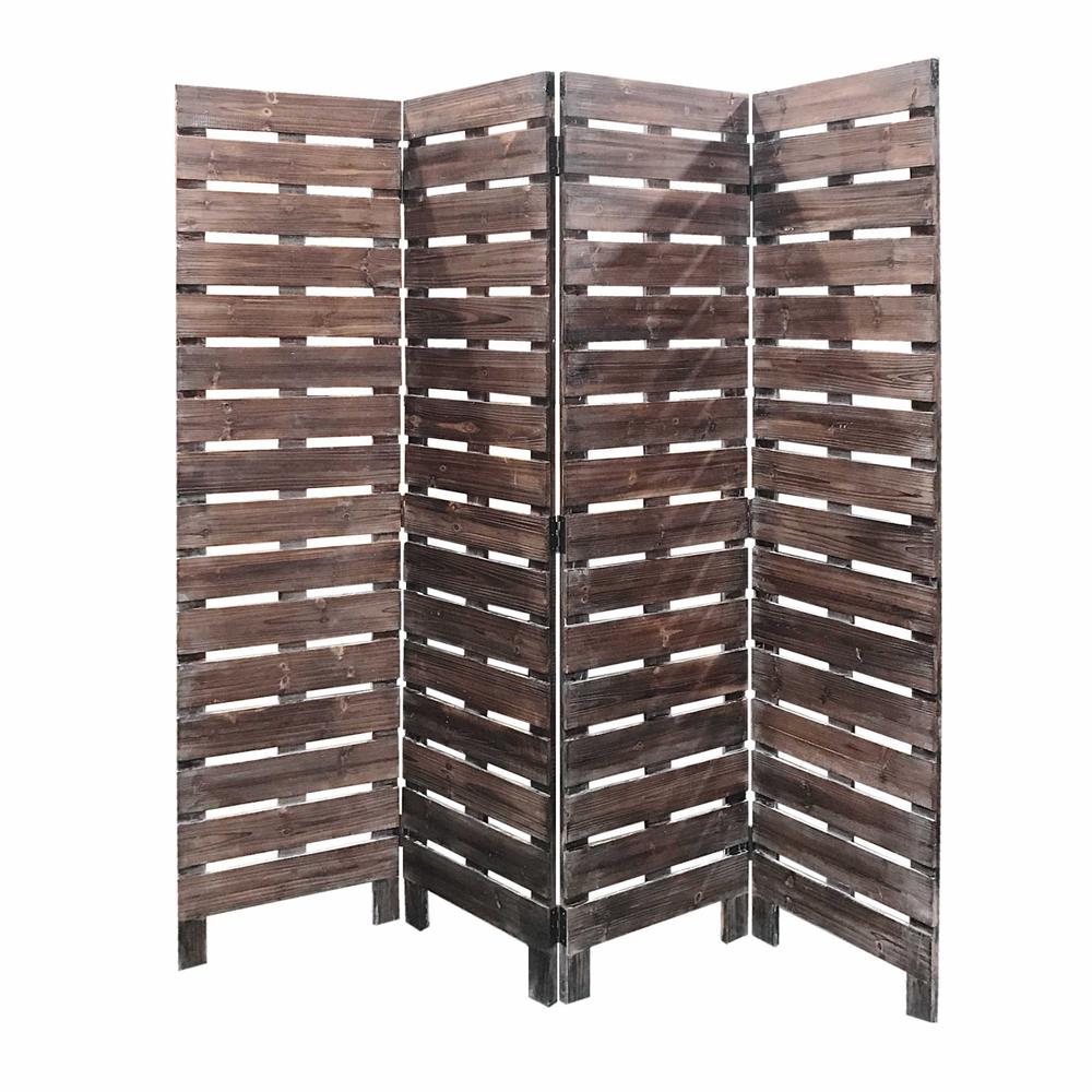 4 Panel Silver Room Divider - 379903. Picture 1