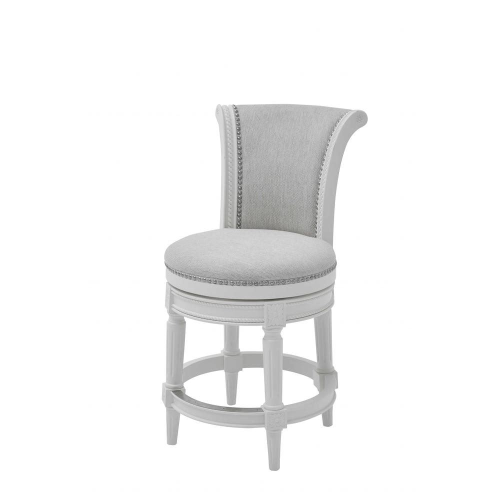 Modern Farmhouse White Counter Height Bar Stool - 379920. Picture 1