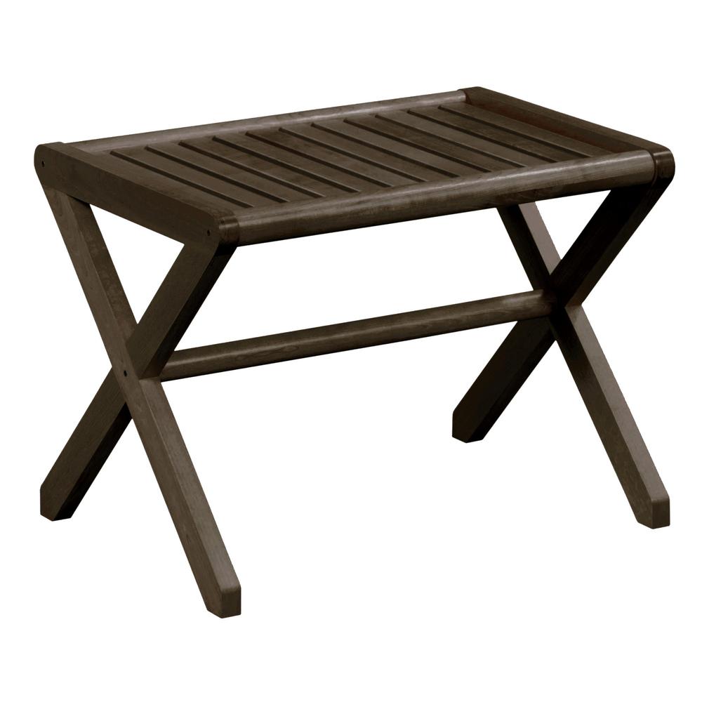Espresso Finish Wood Bench - 380054. Picture 1