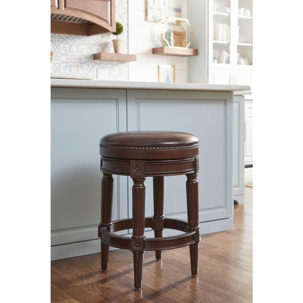 Counter Height Stool in Distressed Walnut Finished - 380061. Picture 4