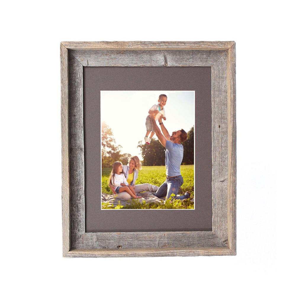 16x20 Natural Weathered Grey Picture Frame with Plexiglass Holder - 380272. The main picture.