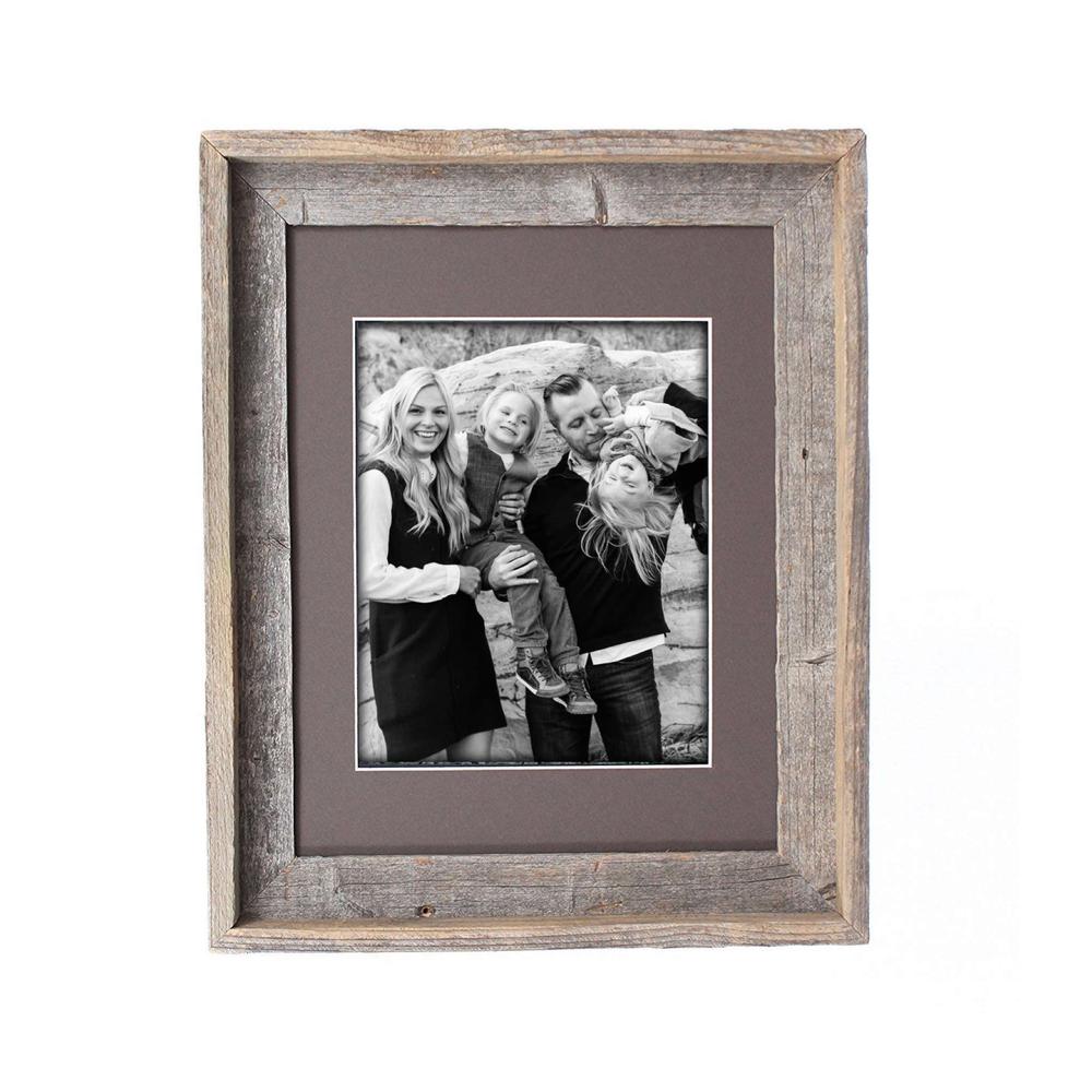 16x20 Natural Weathered Grey Picture Frame with Plexiglass Holder - 380272. Picture 3